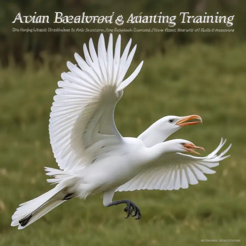 Avian Behavior and Training: Developing Advanced Behaviors for Exhibition or Performance