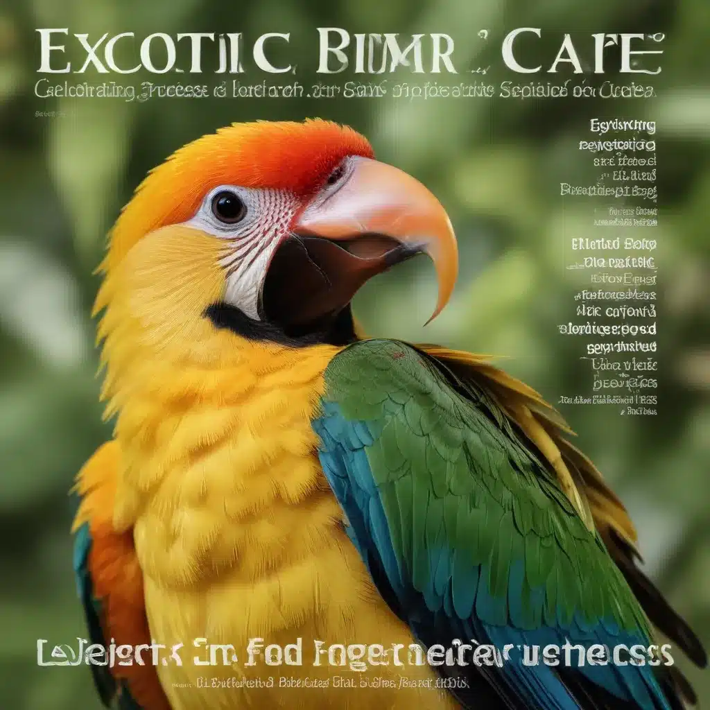 Exotic Bird Care: Celebrating the Beauty and Uniqueness of Each Species