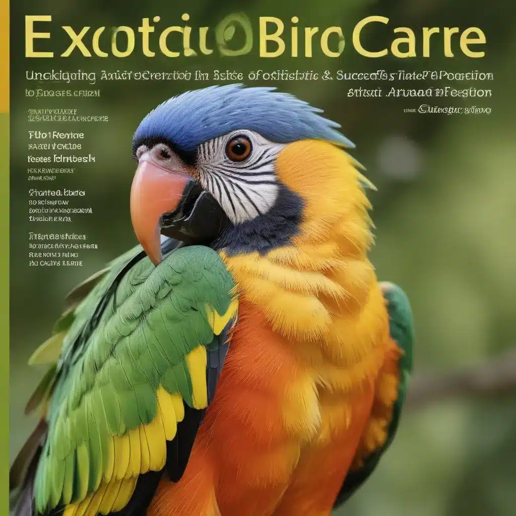 Exotic Bird Care: Unlocking the Secrets to Successful Avian Breeding and Propagation