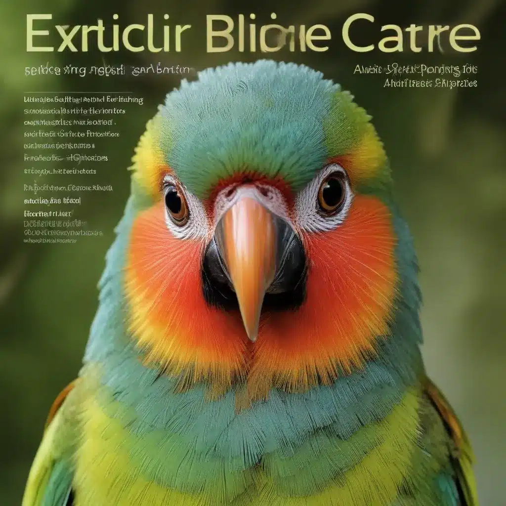 Exotic Bird Care: Unlocking the Secrets to Successful Avian Breeding and Reproduction