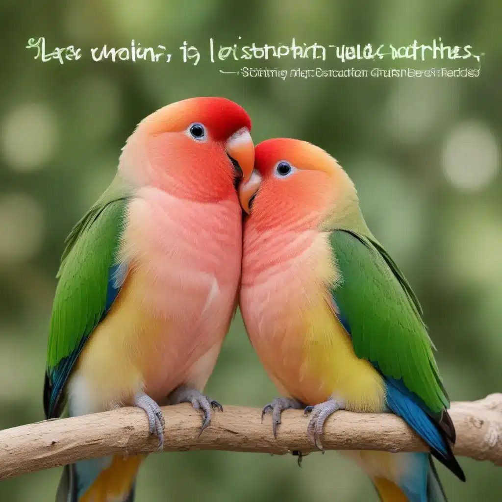 Lovebird Laughter: Enriching the Lives of Your Charming Lovebirds